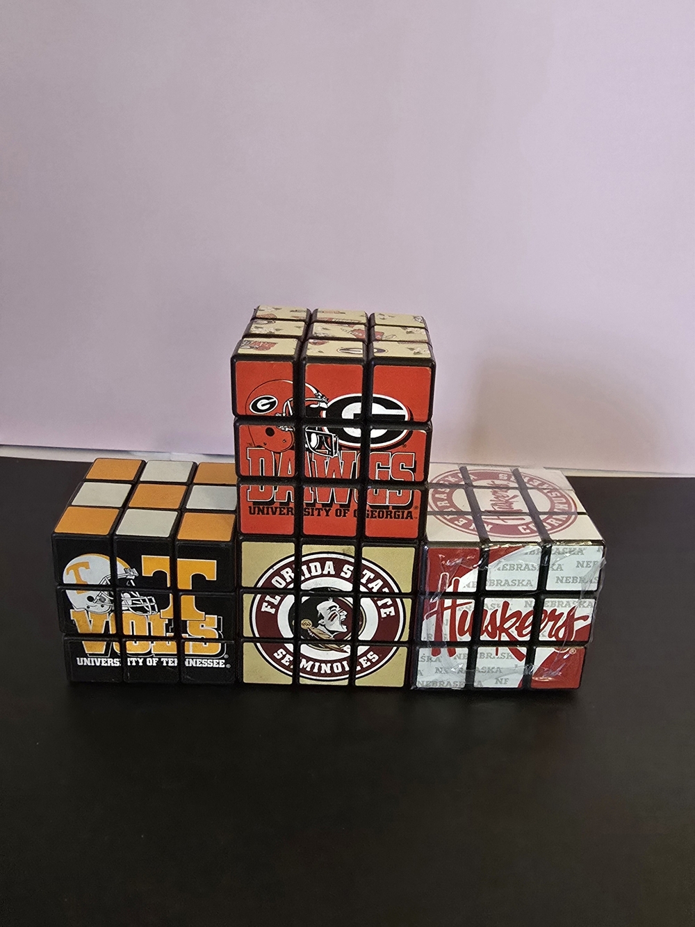 4 Game Day Outfitters College University Rubix Cubes
